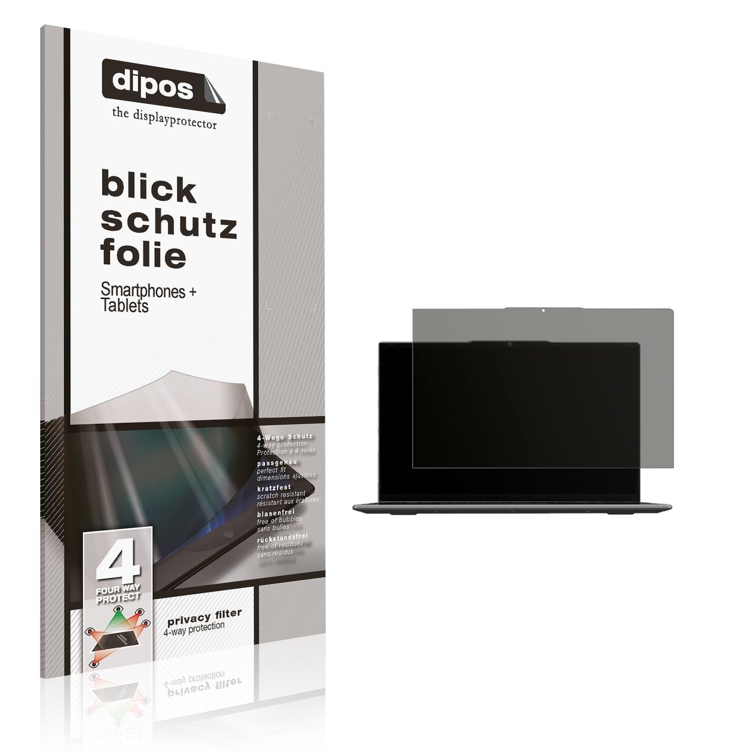 Blickschutzfolie für BMAX X15 Pro 15.6 Zoll matt S (1)