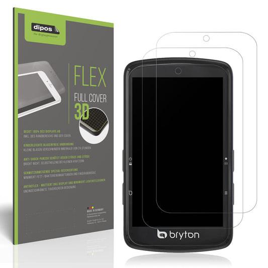 2x Full Cover Schutzfolie matt für Bryton Rider S8 (1)