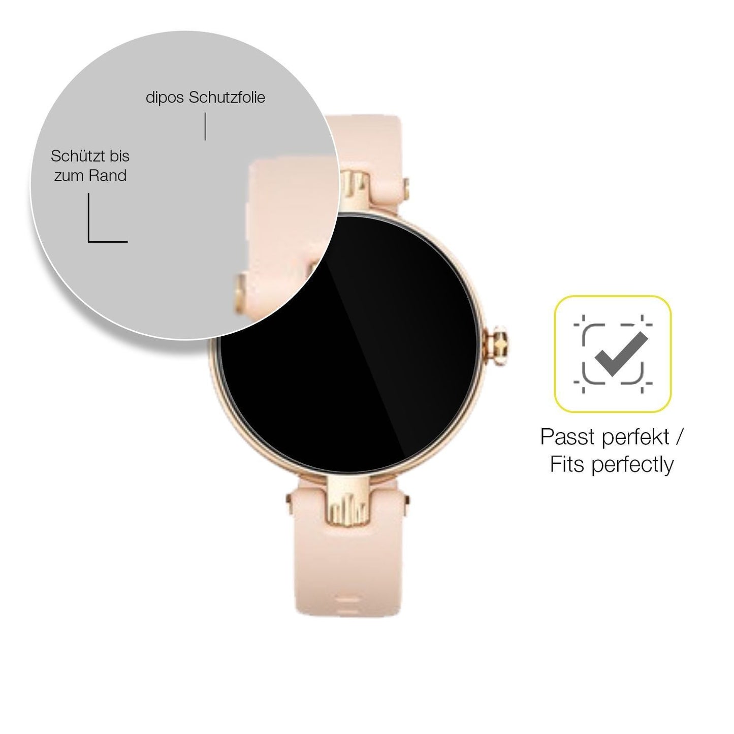 2x 3D Full Cover Schutzfolie für Sross Smartwatch  (6)