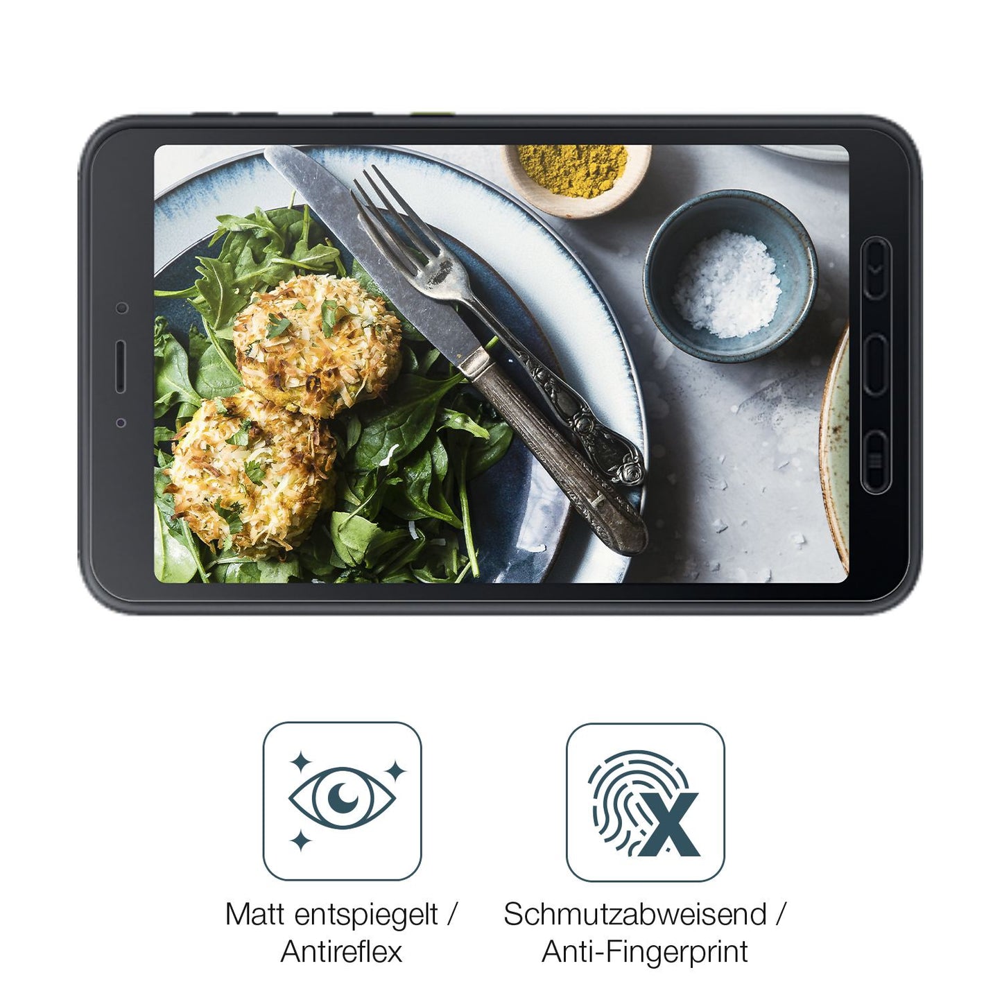 2x 9H Schutzfolie matt für Samsung Galaxy Tab Acti (5)
