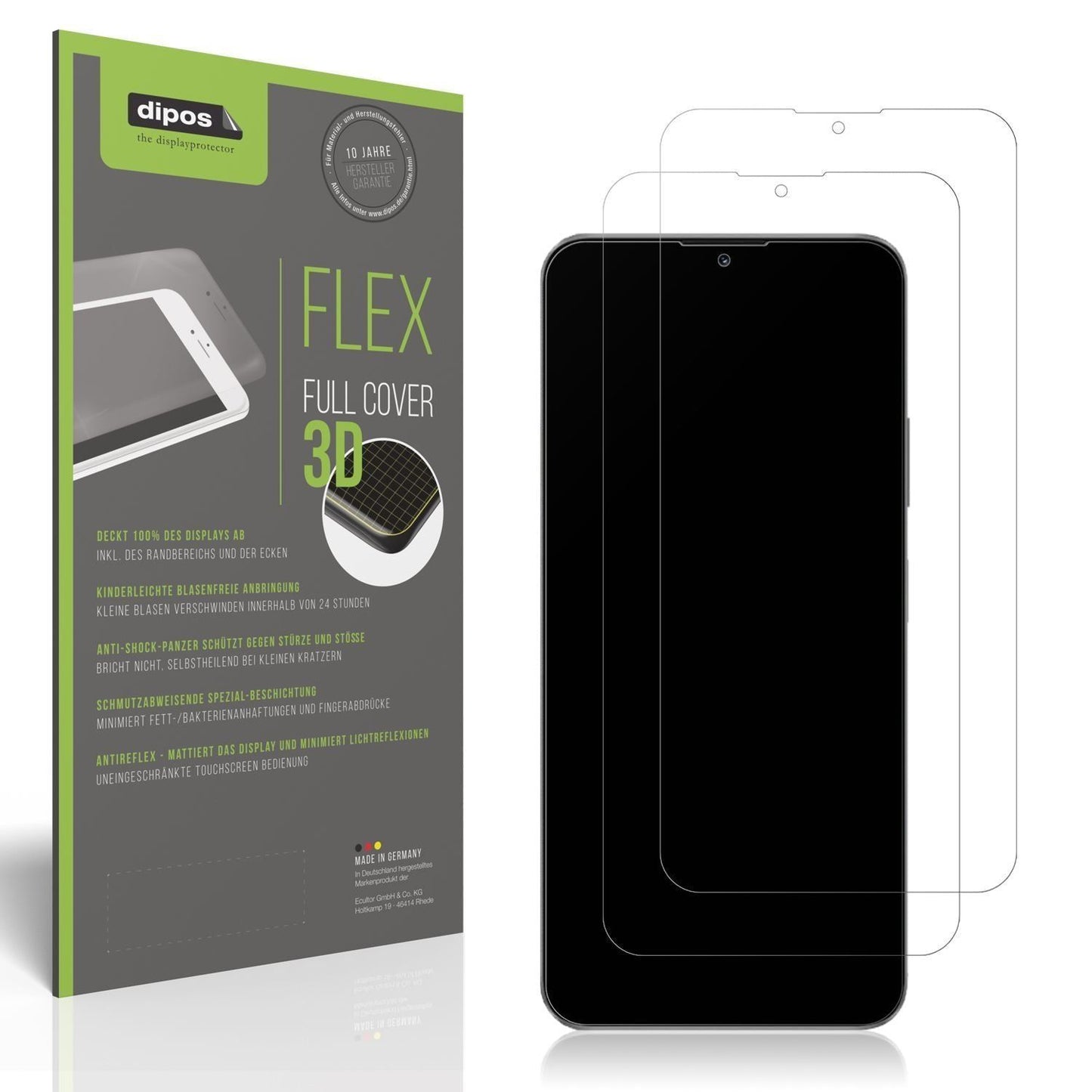 2x Full Cover Schutzfolie matt für Huawei Nova Y63 (1)