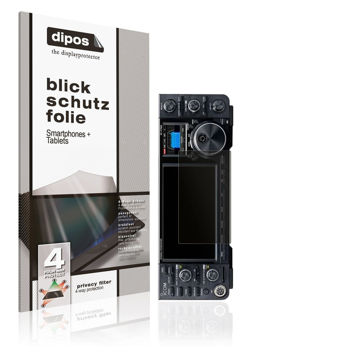 Blickschutzfolie für Icom IC-7760 matt Schutzfolie (1)
