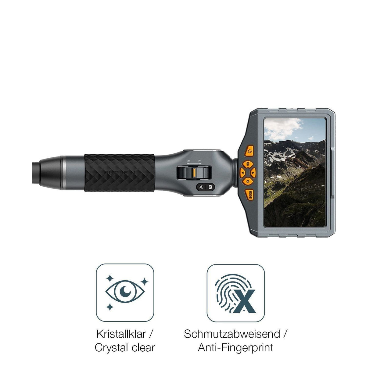 4x Schutzfolie klar für Teslong TD500 Display-Schu (4)