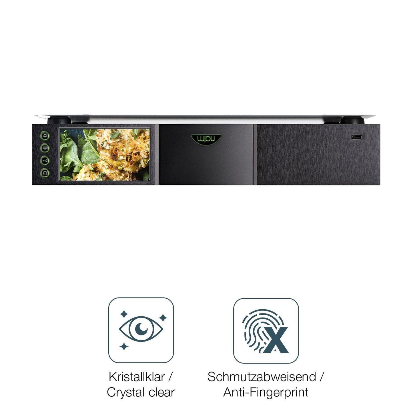 2x Schutzfolie klar für Naim NDX 1 Display-Schutzf (4)