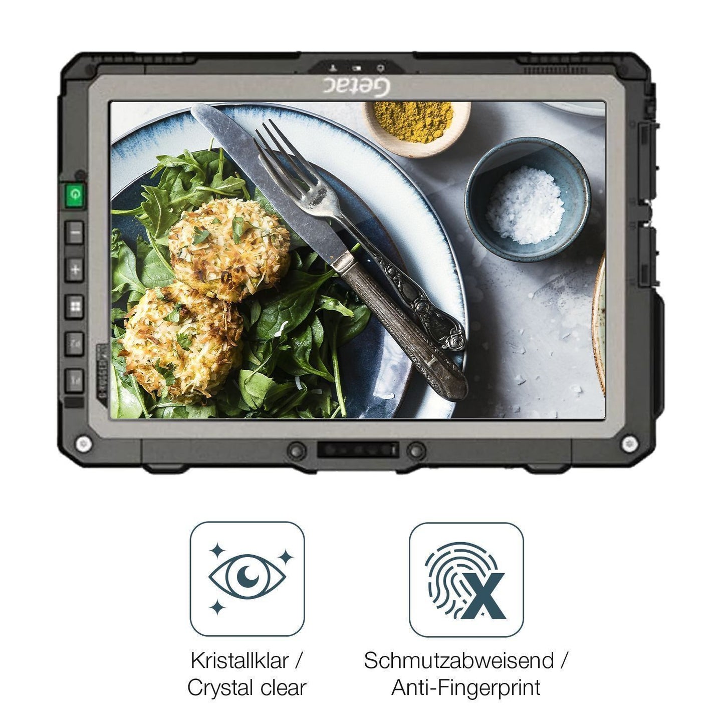 2x Schutzfolie klar für Getac UX10 G3 Display-Schu (4)