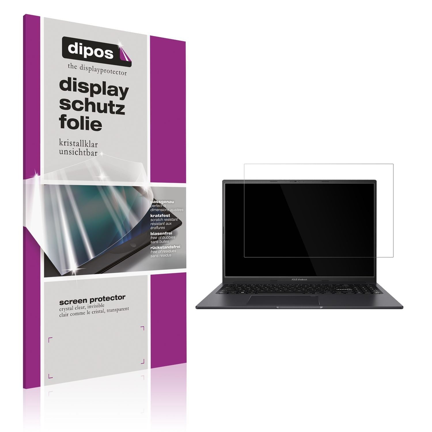 2x Schutzfolie klar für Asus VivoBook 16X OLED M36 (1)