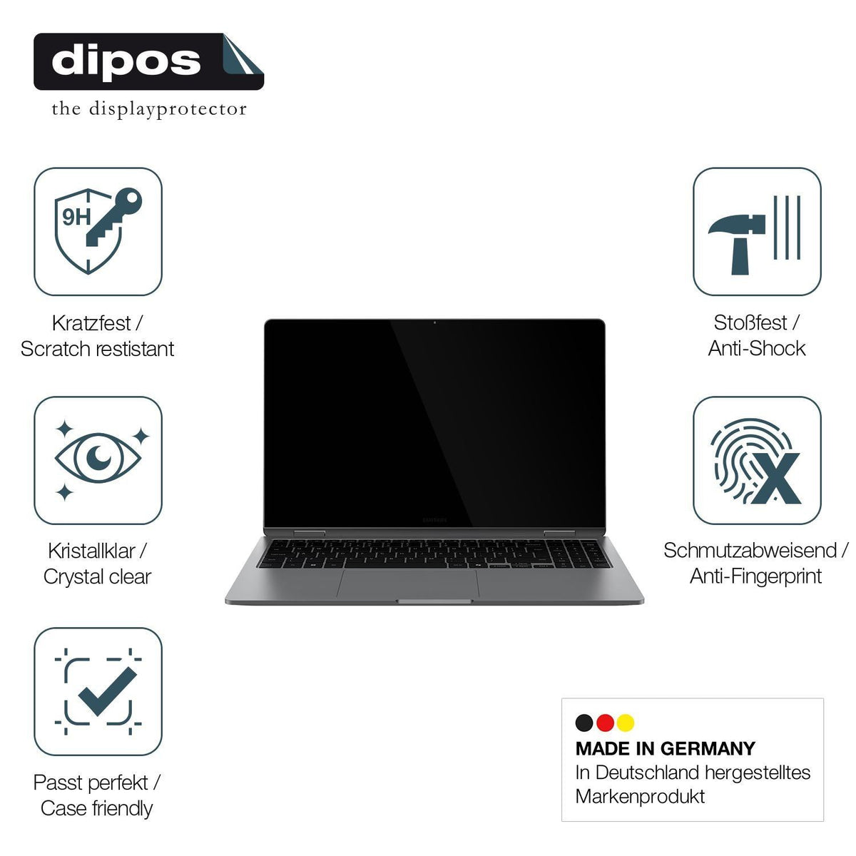 2x 9H Schutzfolie für Samsung Galaxy Book 2 Pro 36 (7)