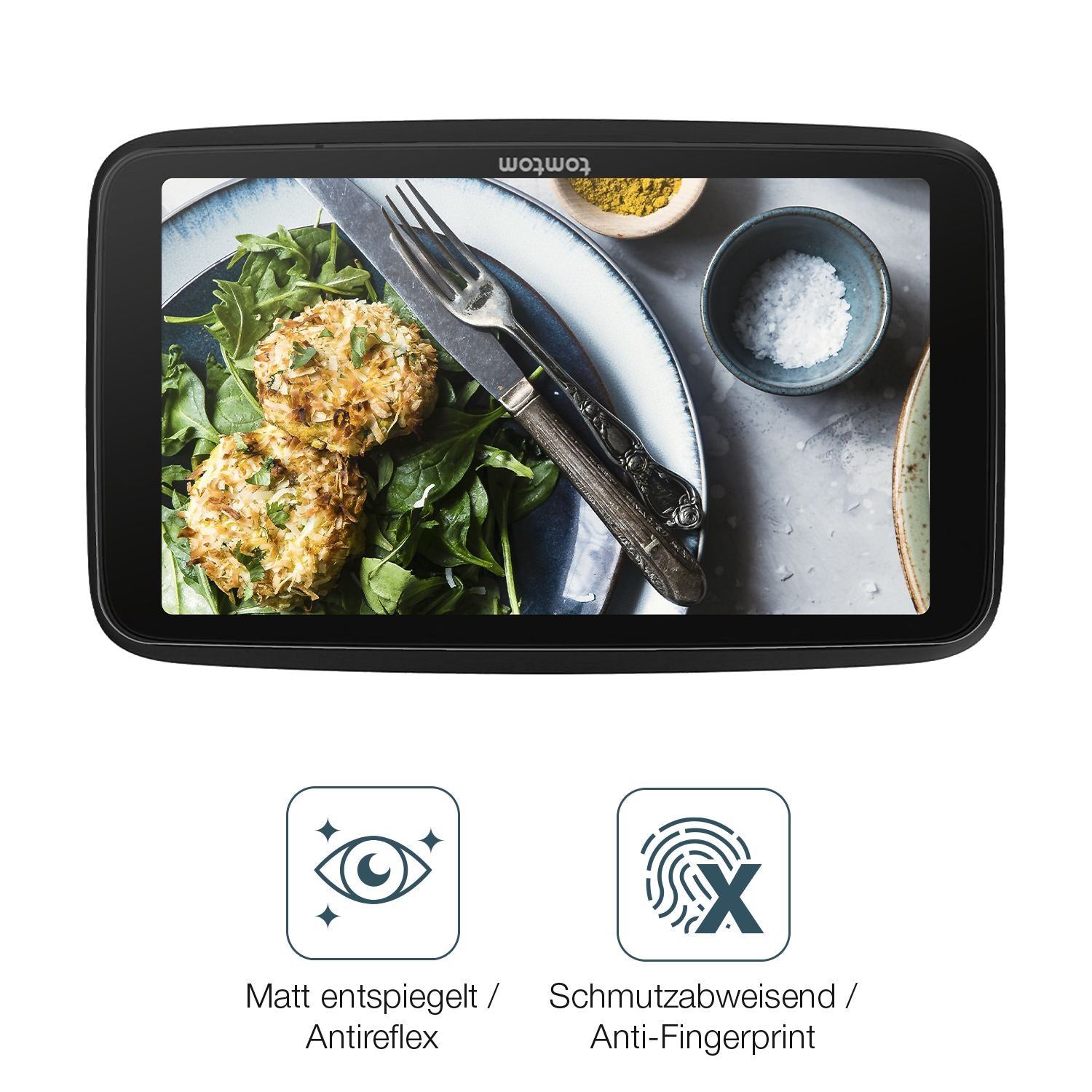 2x Schutzfolie matt für TomTom Go Superior 6 Zoll  (4)