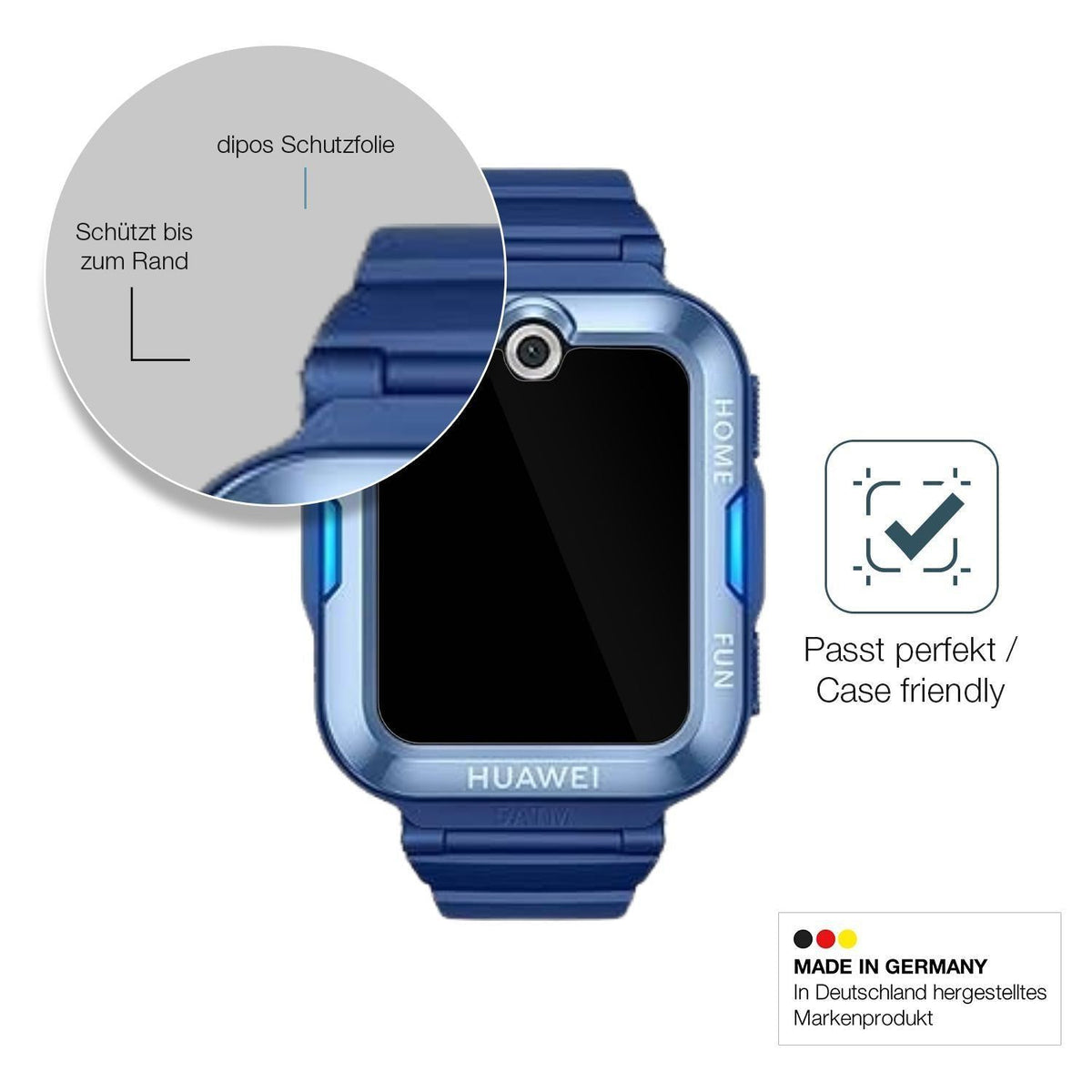 2x 9H Schutzfolie für Huawei Kids Watch 5 Panzerfo (6)