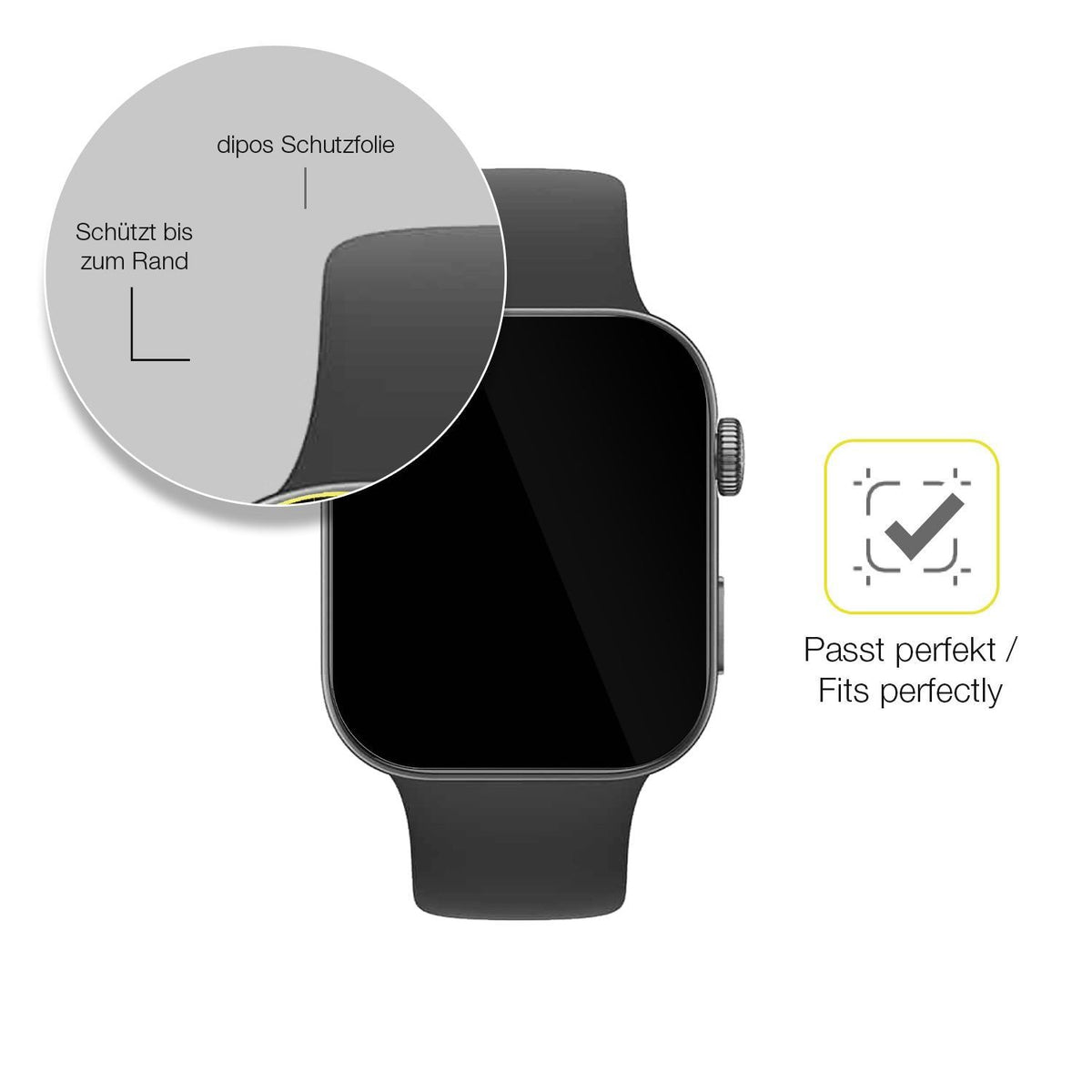 2x 3D Full Cover Schutzfolie für Huawei Watch Fit  (6)