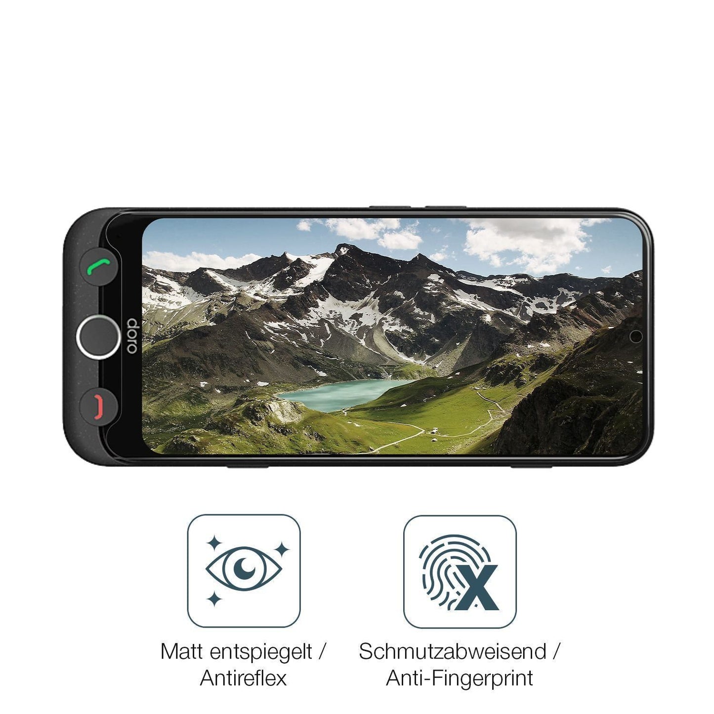 4x Schutzfolie matt für Doro Aurora A30 Display-Sc (4)