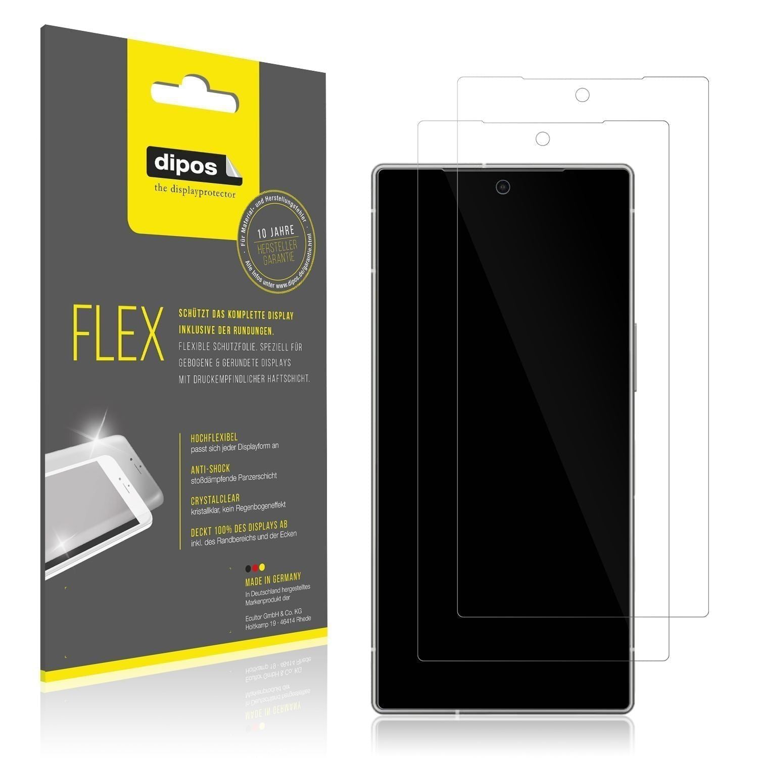 2x 3D Full Cover Schutzfolie für Sharp Aquos R10 (1)