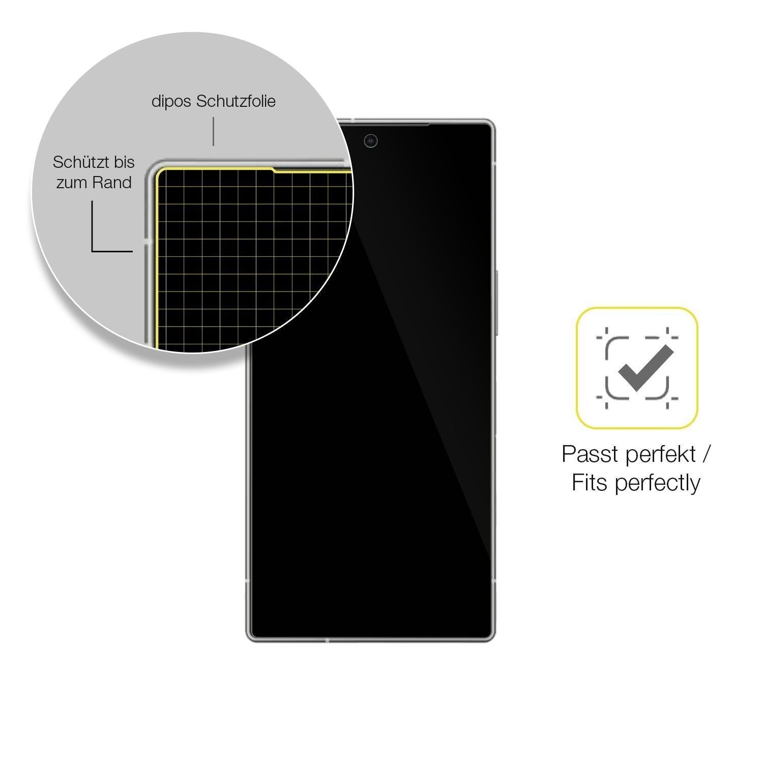 2x 3D Full Cover Schutzfolie für Sharp Aquos R10 (6)