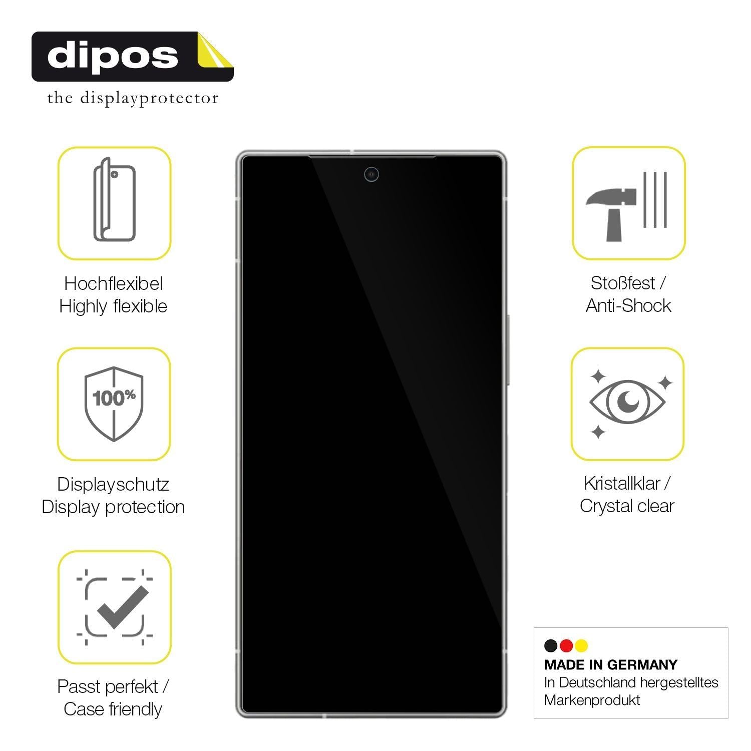 2x 3D Full Cover Schutzfolie für Sharp Aquos R10 (7)