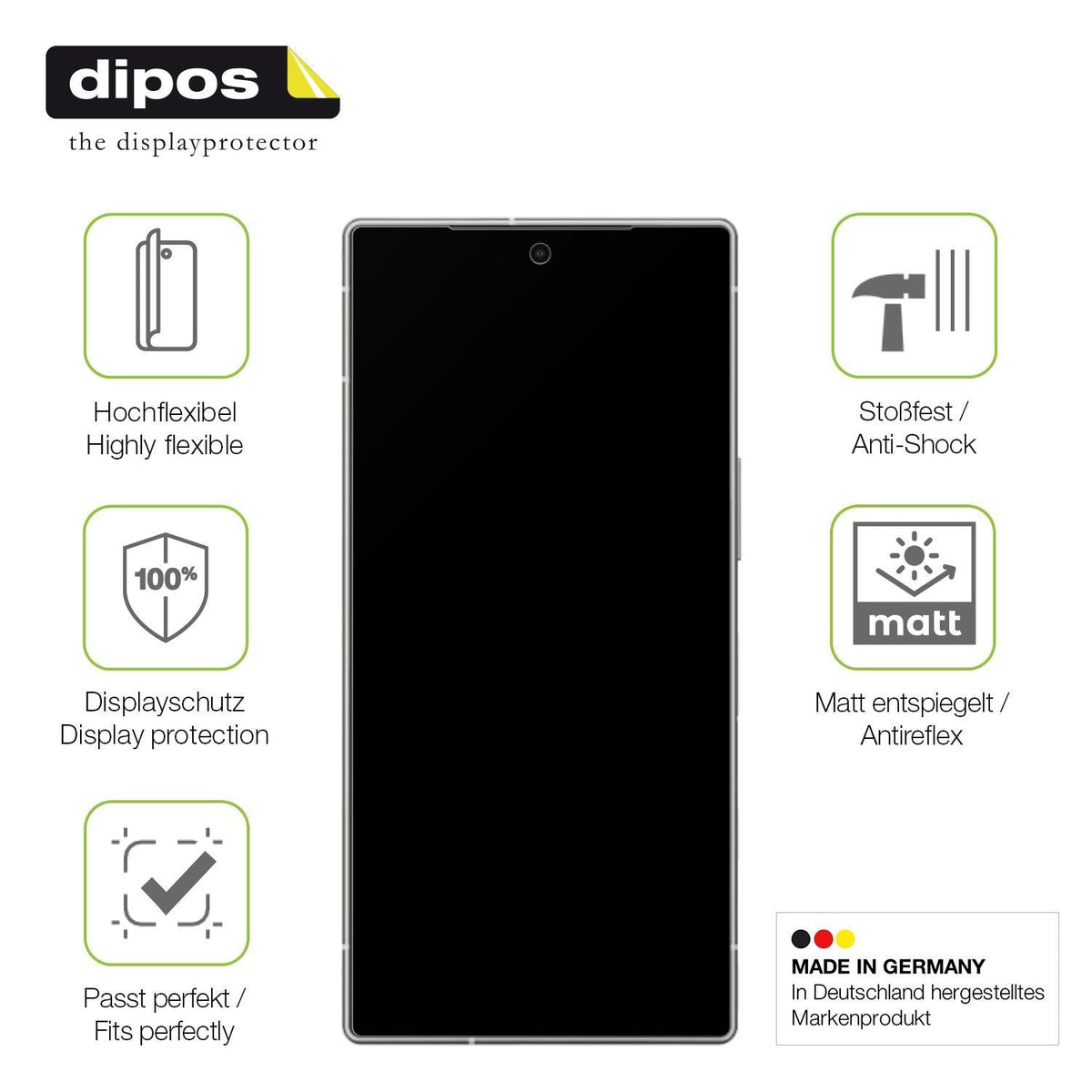 2x Full Cover Schutzfolie matt für Sharp Aquos R10 (7)