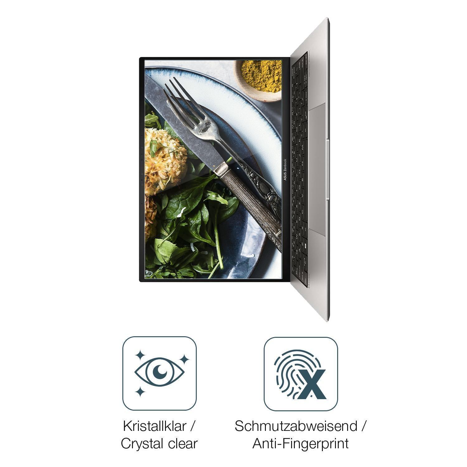 2x Schutzfolie klar für Asus ZenBook S 13 OLED UM5 (4)