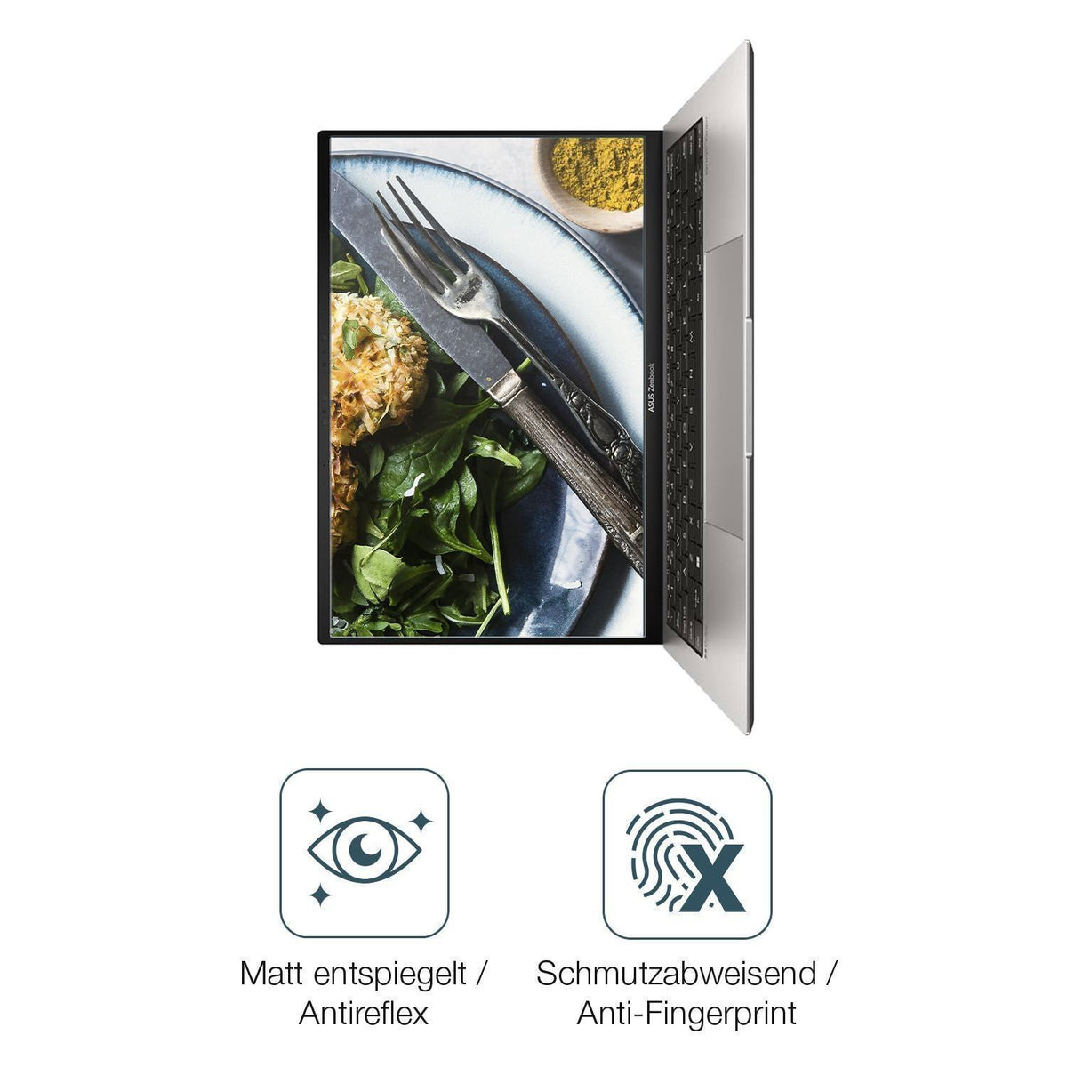 2x 9H Schutzfolie matt für Asus ZenBook S 13 OLED  (5)