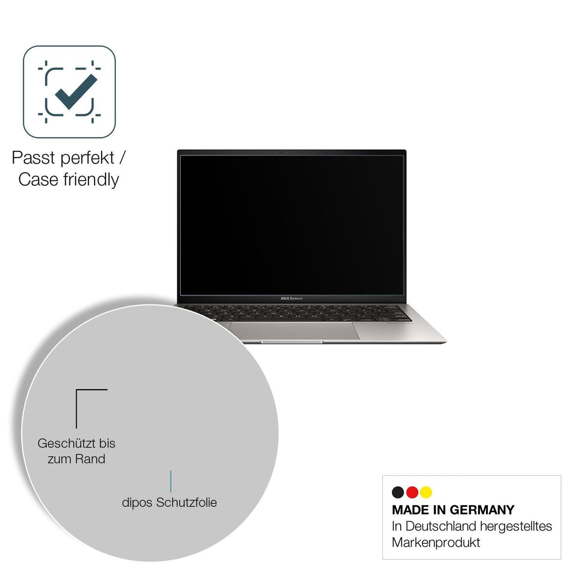2x 9H Schutzfolie matt für Asus ZenBook S 13 OLED  (6)