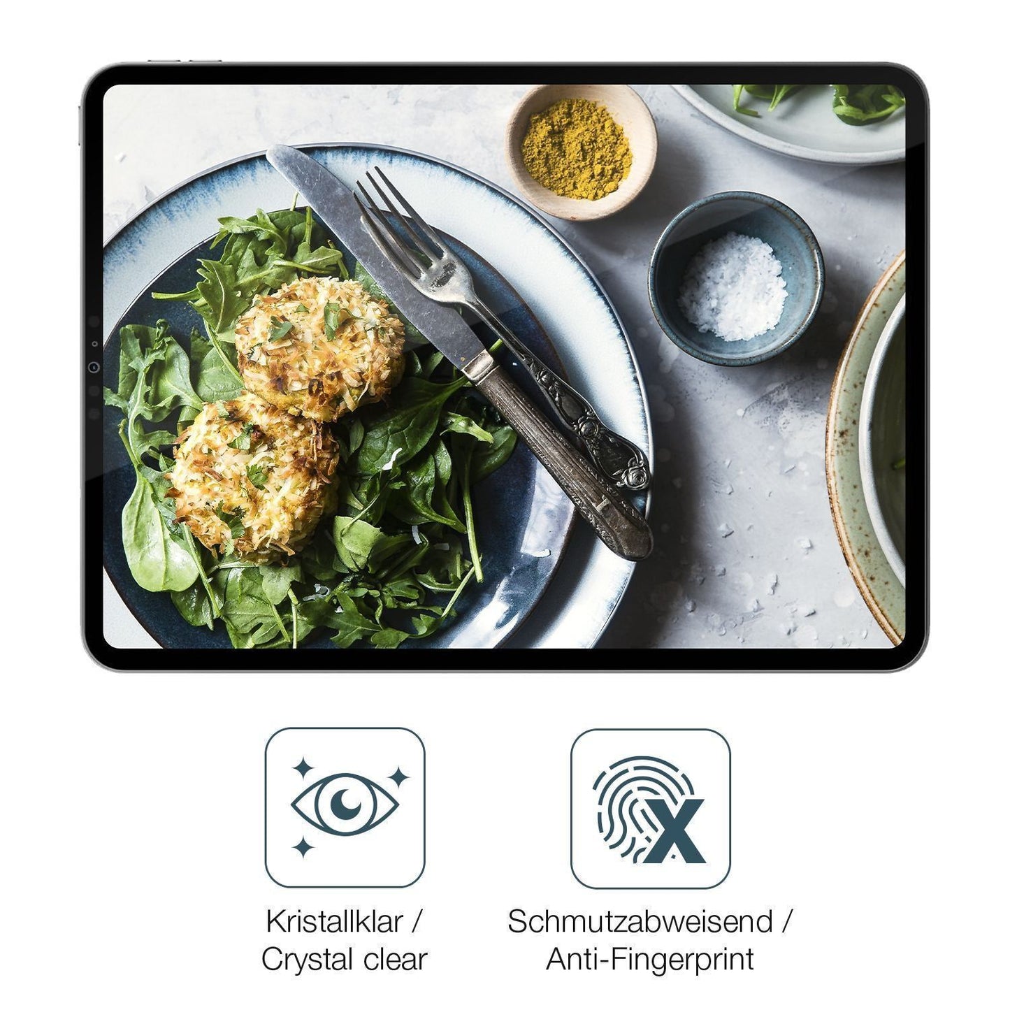 2x Schutzfolie klar für Apple iPad Pro 11 2022 4.G (4)