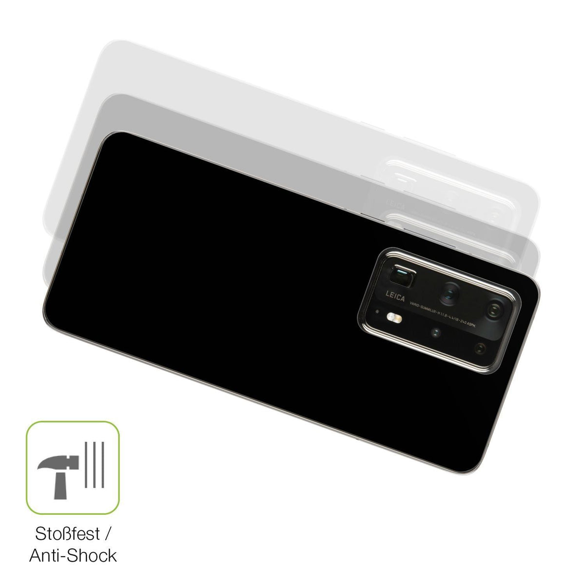 2x Full Cover Schutzfolie matt für Huawei P40 Pro  (4)