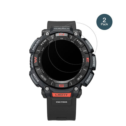 2x 9H Schutzfolie matt für Casio Pro Trek PRG-340  (2)