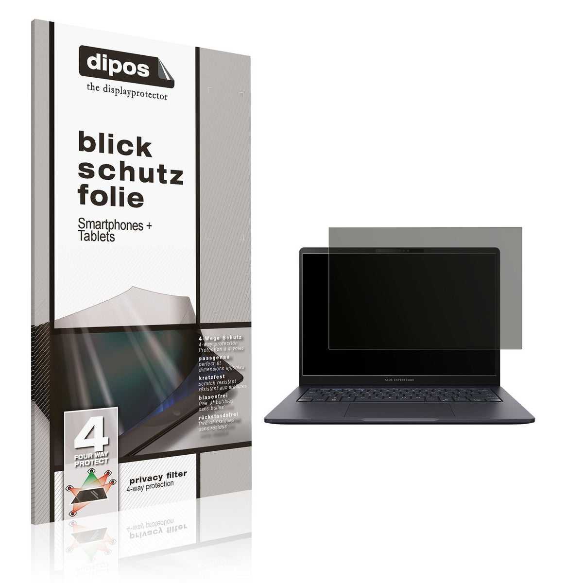 Blickschutzfolie für Asus ExpertBook B5 B5405 matt (1)