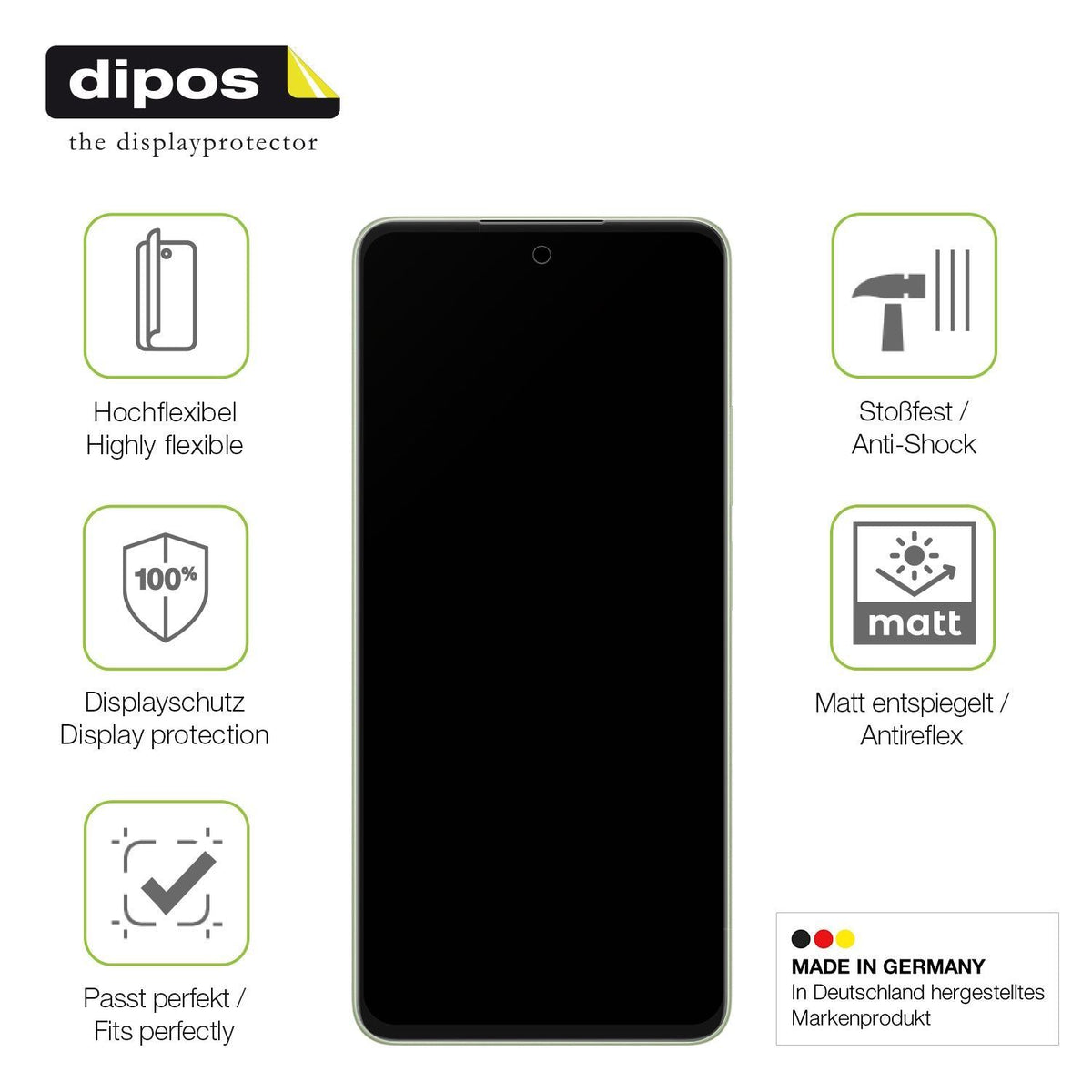 2x Full Cover Schutzfolie matt für Oppo A5 CPH2727 (7)