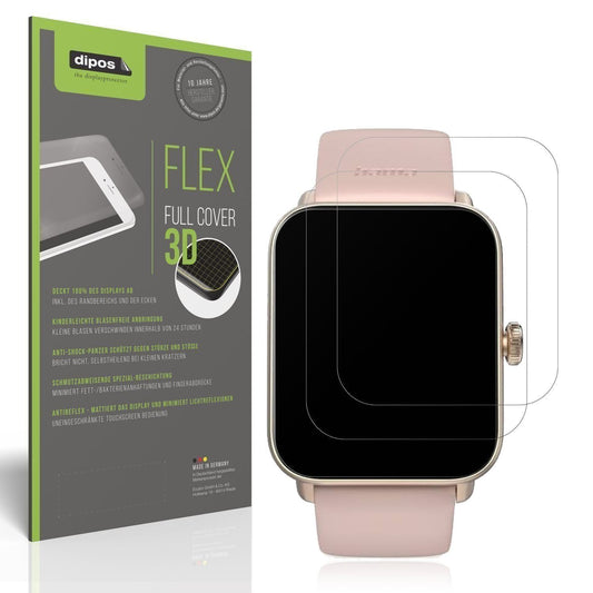 2x Full Cover Schutzfolie matt für Hama Smartwatch (1)