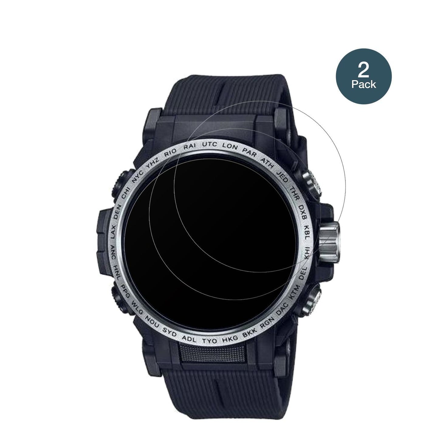 2x 9H Schutzfolie matt für Casio Pro Trek PRW-61 P (2)