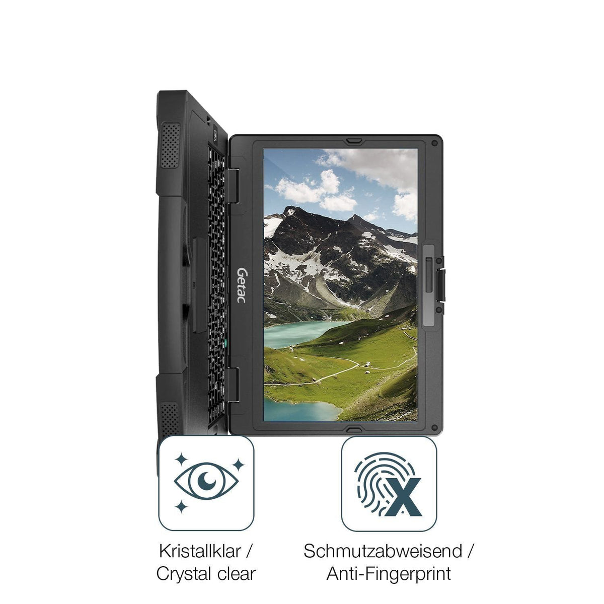 2x 9H Schutzfolie für Getac S410 G4 Panzerfolie (5)