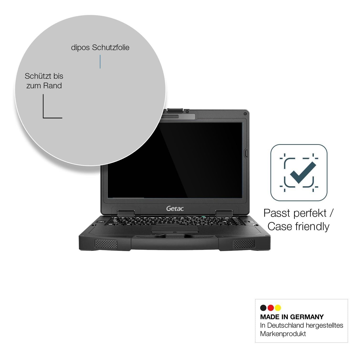 2x 9H Schutzfolie für Getac S410 G4 Panzerfolie (6)