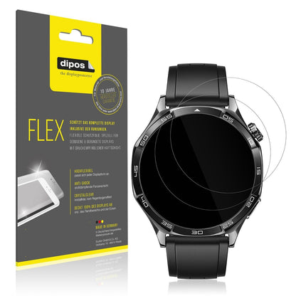 2x 3D Full Cover Schutzfolie für Huawei Watch 5 46 (1)