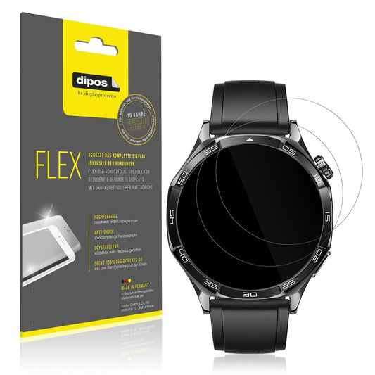 2x 3D Full Cover Schutzfolie für Huawei Watch 5 46 (1)