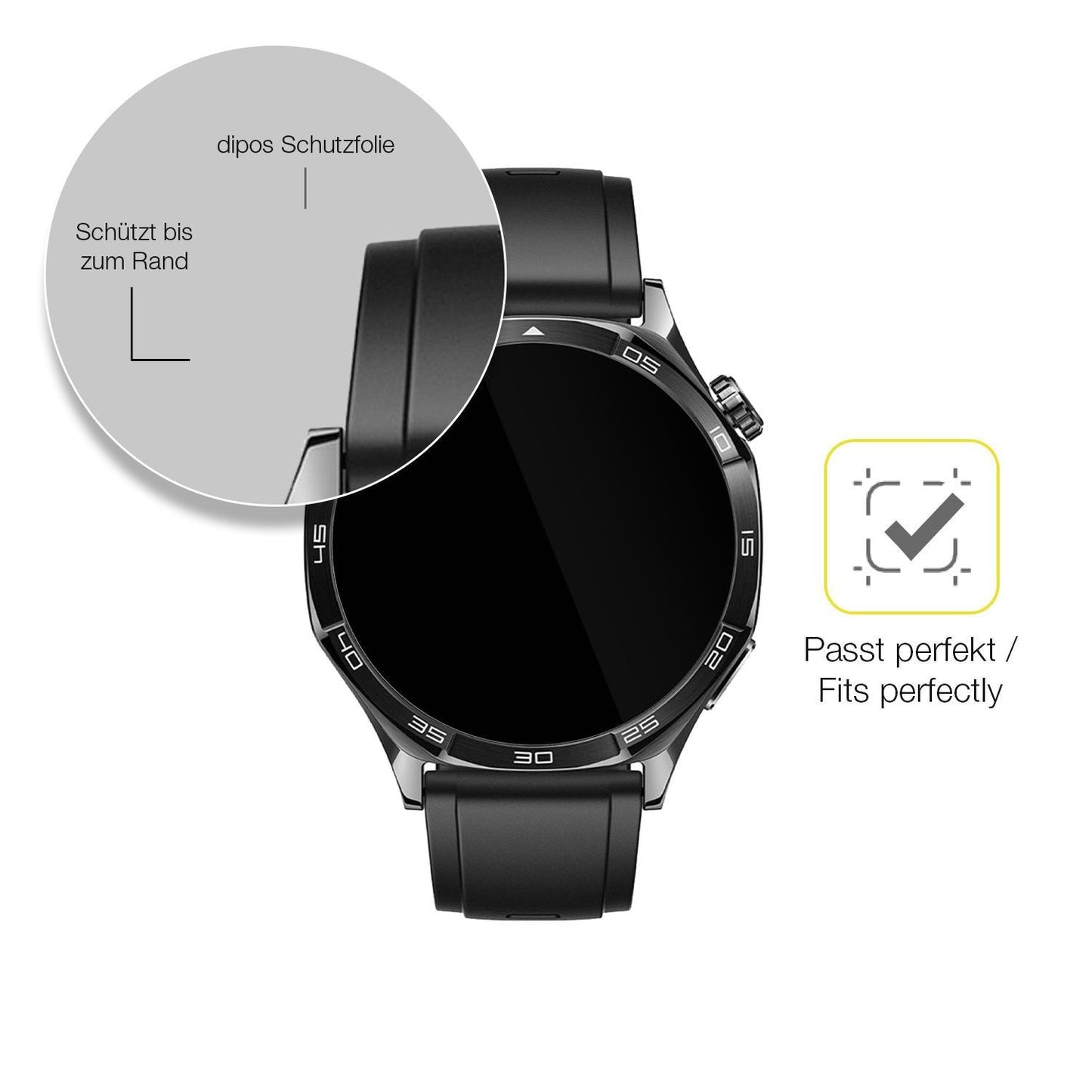 2x 3D Full Cover Schutzfolie für Huawei Watch 5 46 (6)