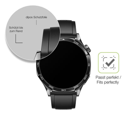 2x Full Cover Schutzfolie matt für Huawei Watch 5  (6)