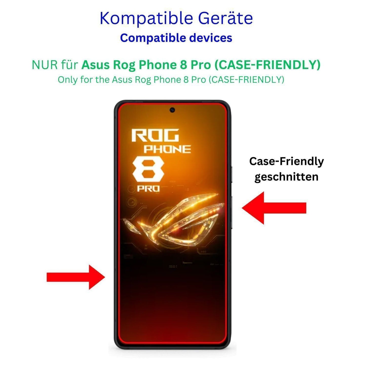 2x Full Cover Schutzfolie matt für Asus Rog Phone  (2)