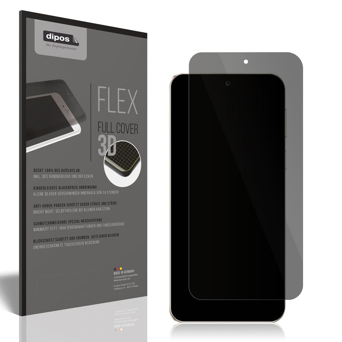 Full Cover Privacy Blickschutzfolie für Huawei Pur (1)