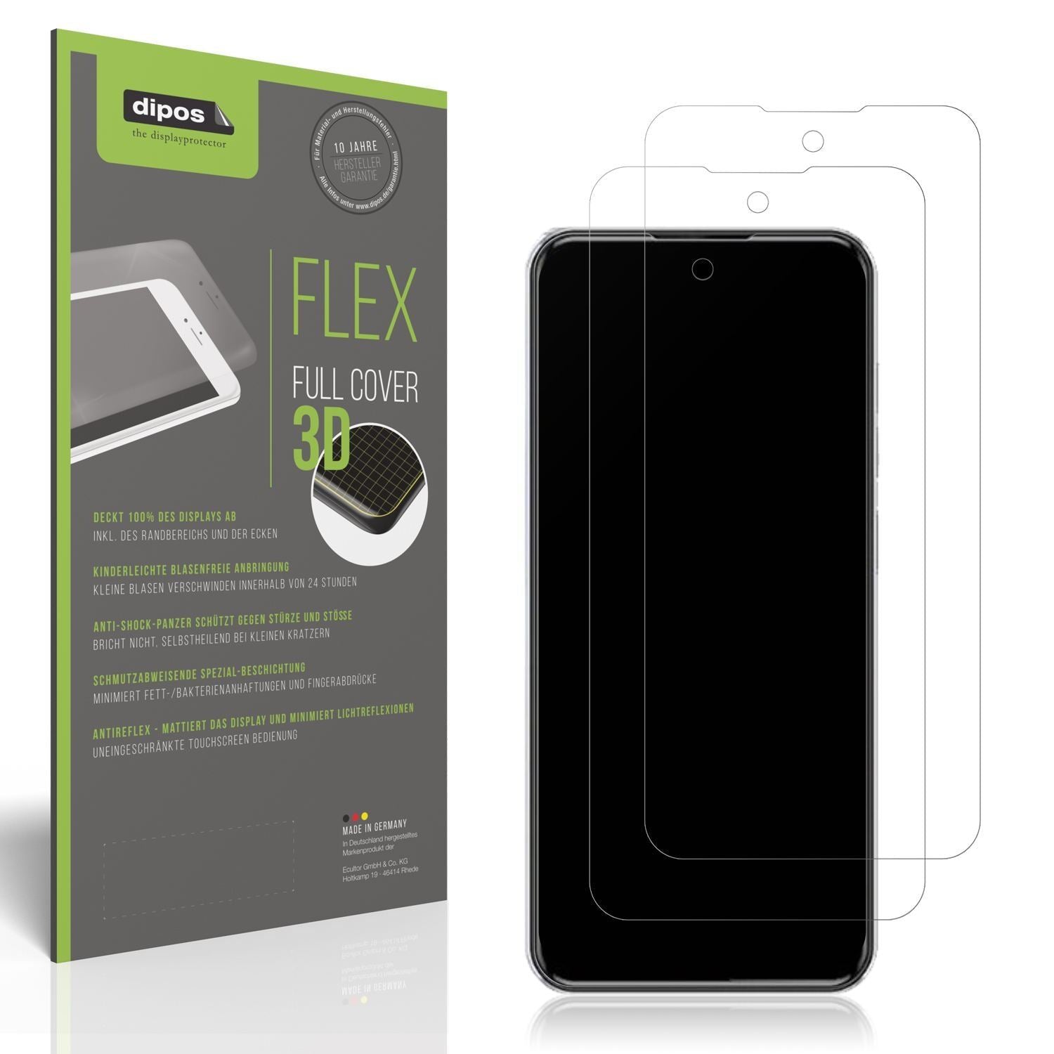 2x Full Cover Schutzfolie matt für Meizu mBlu 22 (1)