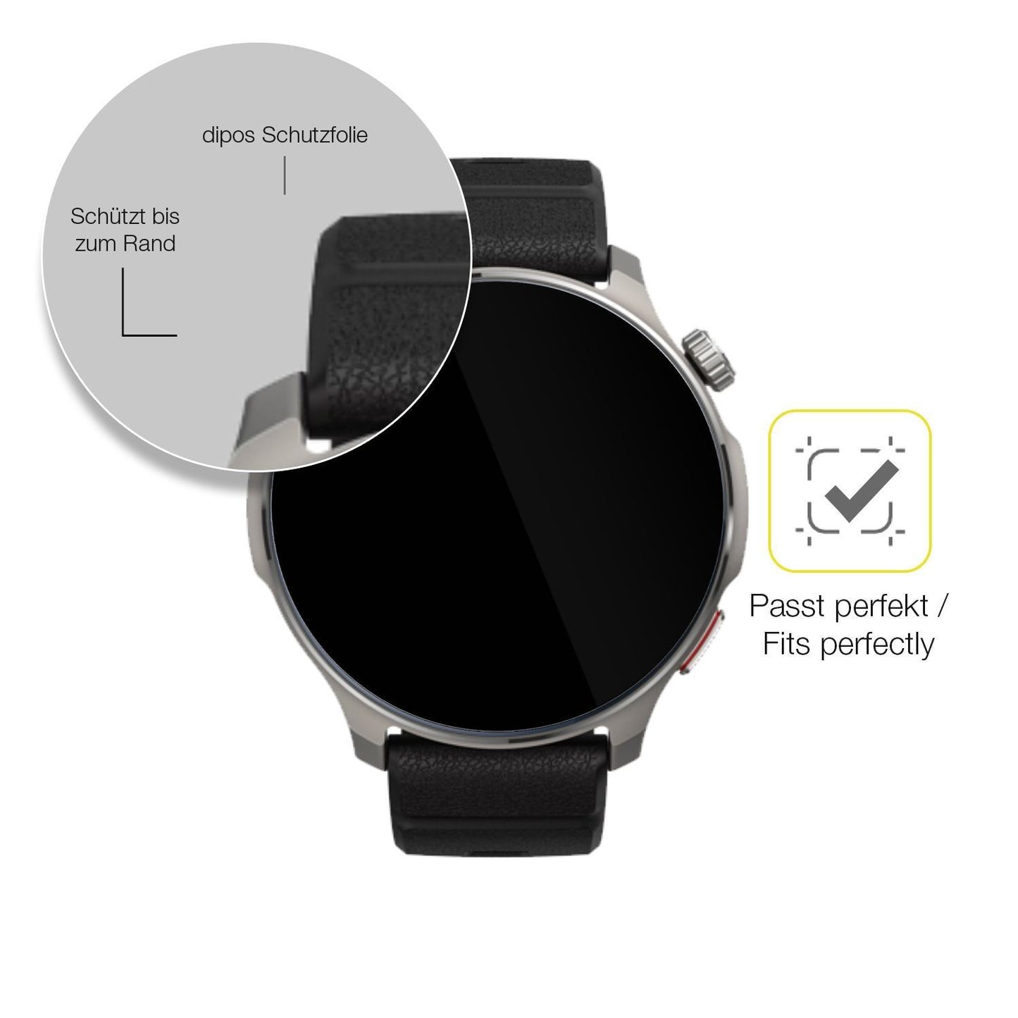 Displayschutzfolie passend für Amazfit Balance 2 (6)
