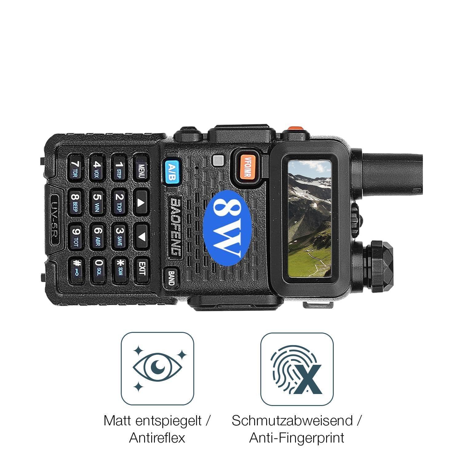 2x 9H Schutzfolie matt für BAOFENG BF UV-5R Panzer (5)