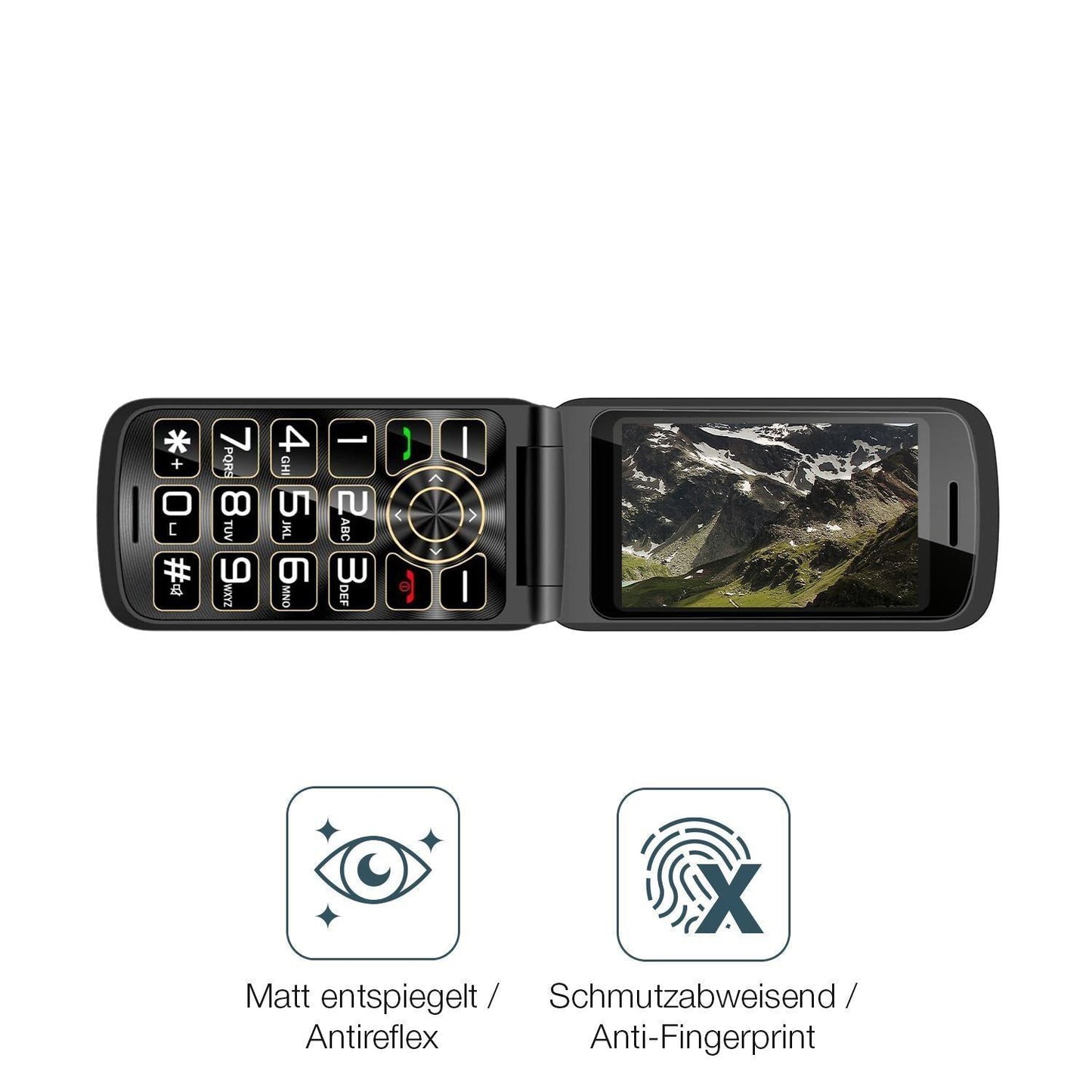 4x Schutzfolie matt für Guwet G739 Display-Schutzf (4)