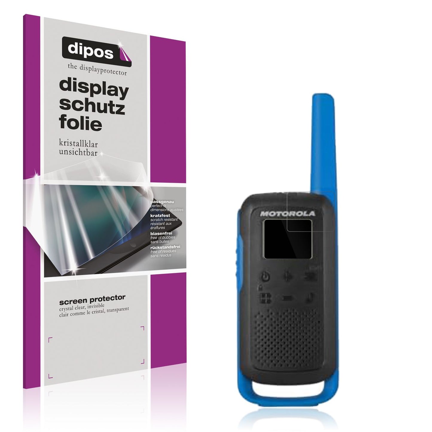 4x Schutzfolie klar für Motorola Talkabout T62 PMR (1)