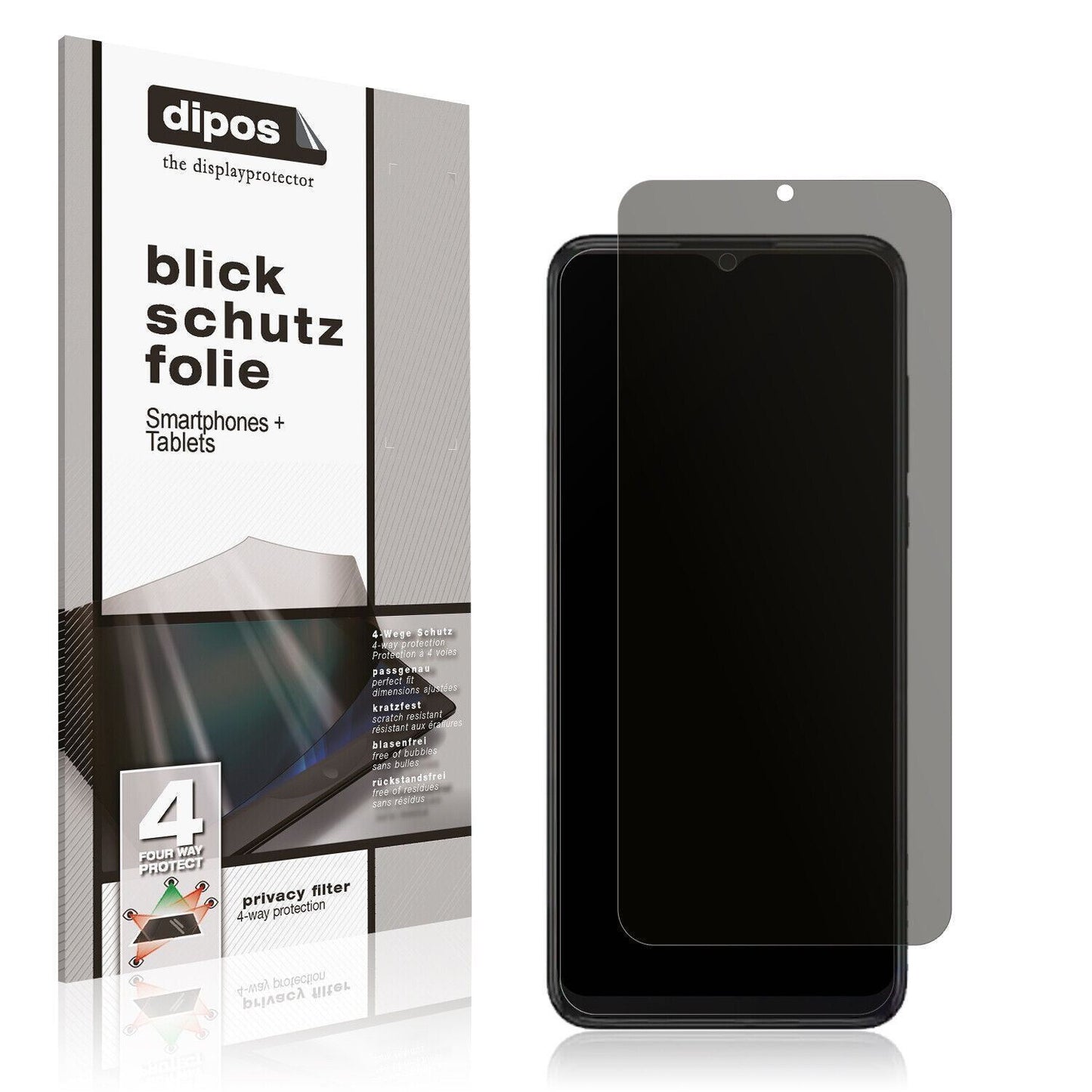 Blickschutzfolie für SHARP Aquos V6 Plus matt Schu (1)