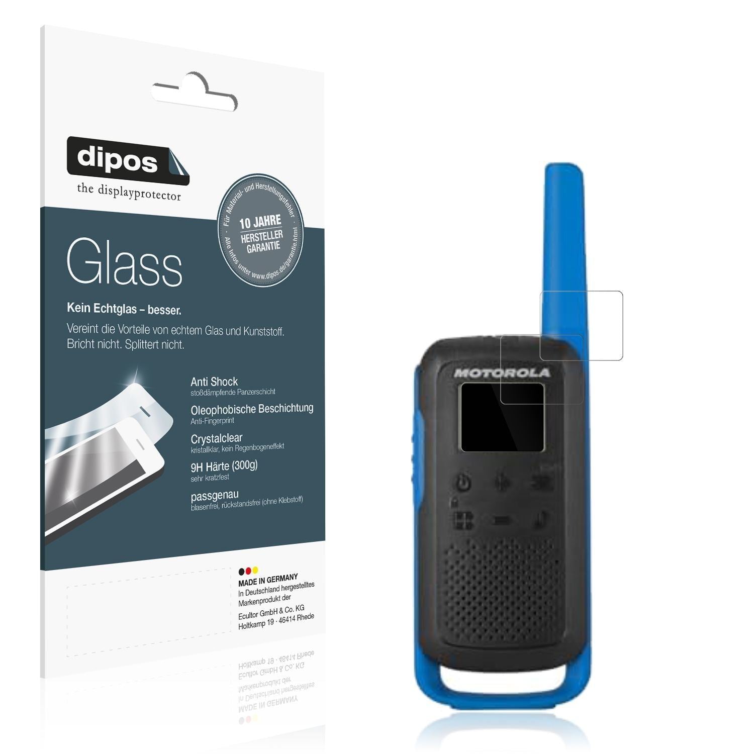 2x 9H Schutzfolie für Motorola Talkabout T62 PMR P (1)
