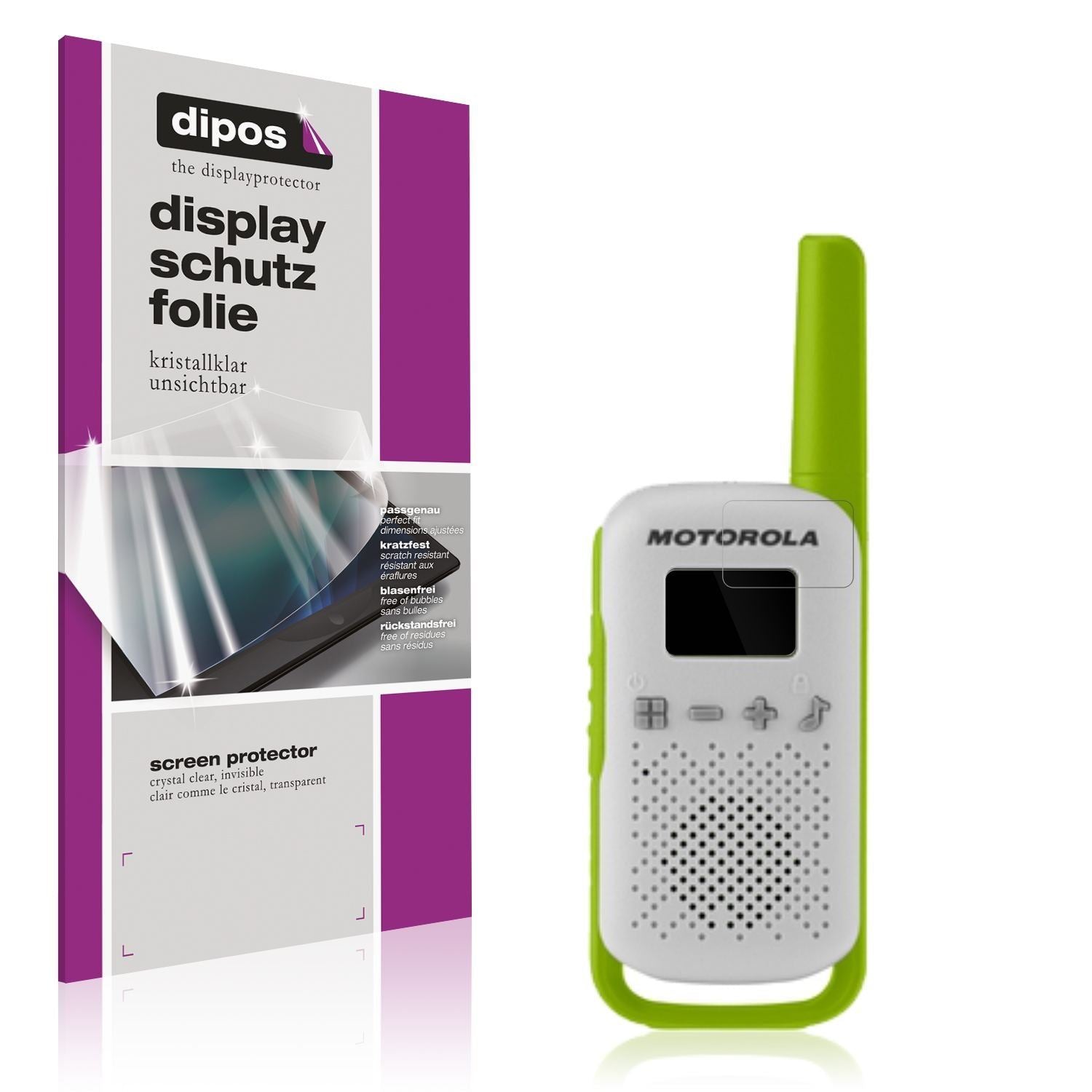 4x Schutzfolie klar für Motorola Talkabout T42 PMR (1)