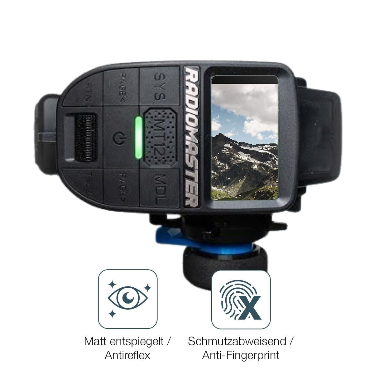 4x Schutzfolie matt für Radiomaster MT12 Display-S (4)