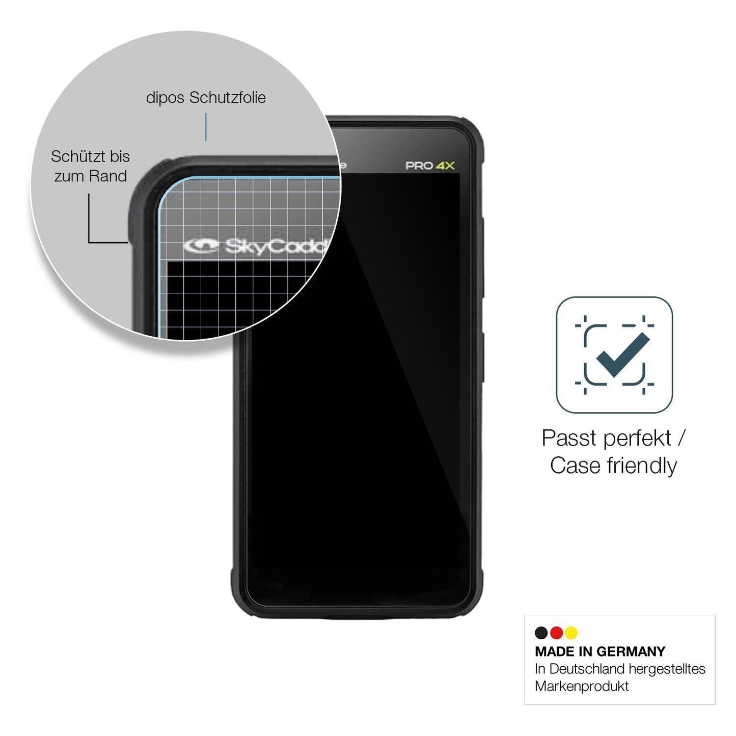 2x 9H Schutzfolie für SkyCaddie Pro 4X Panzerfolie (6)