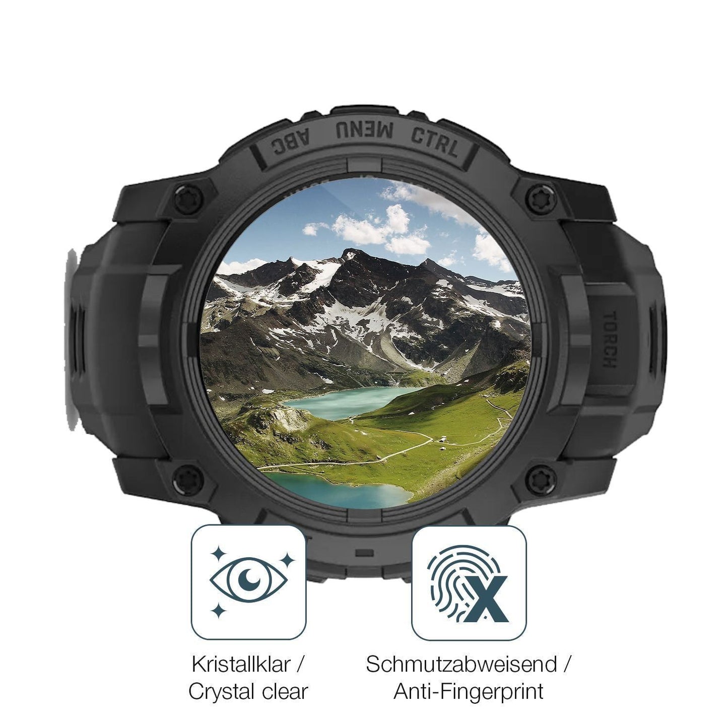 2x 9H Schutzfolie für Garmin Instinct 3 AMOLED Tac (5)