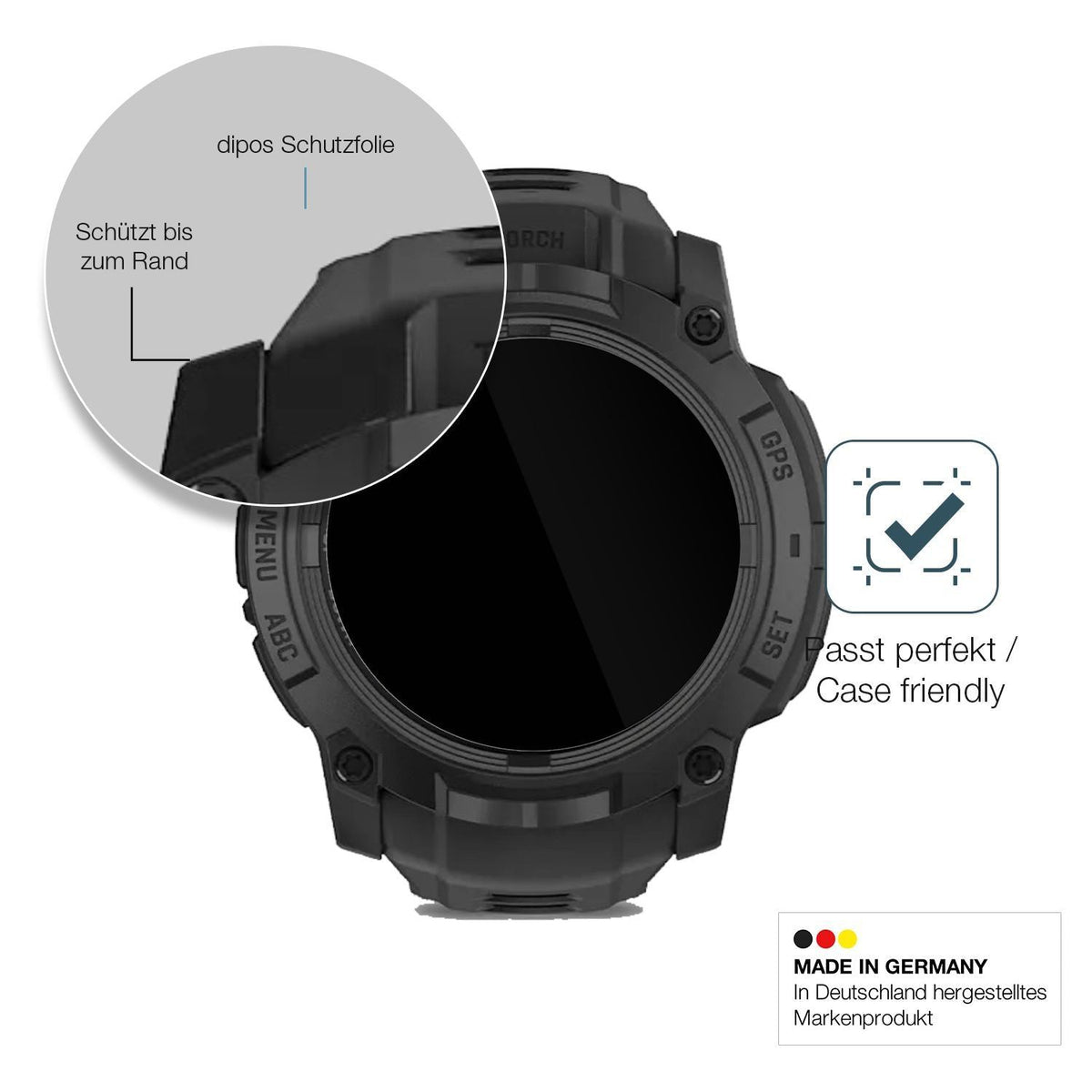 2x 9H Schutzfolie für Garmin Instinct 3 AMOLED Tac (6)