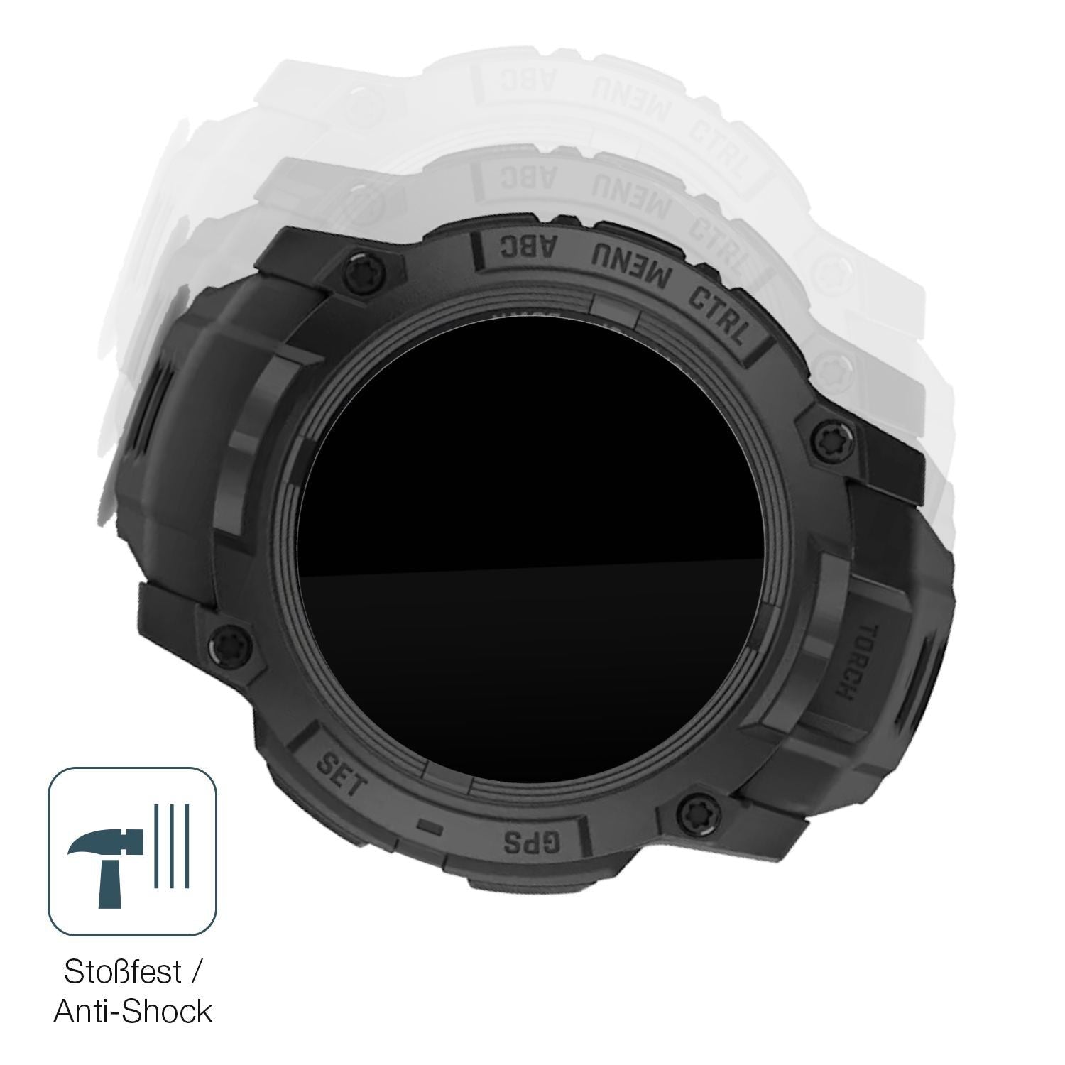 2x 9H Schutzfolie für Garmin Instinct 3 Solar Tact (4)